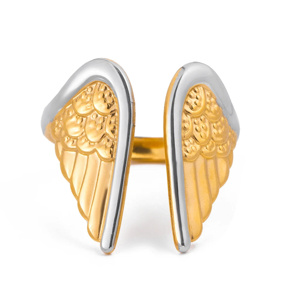 Two-Tone Ring TTRN44 by Navera Jewels
