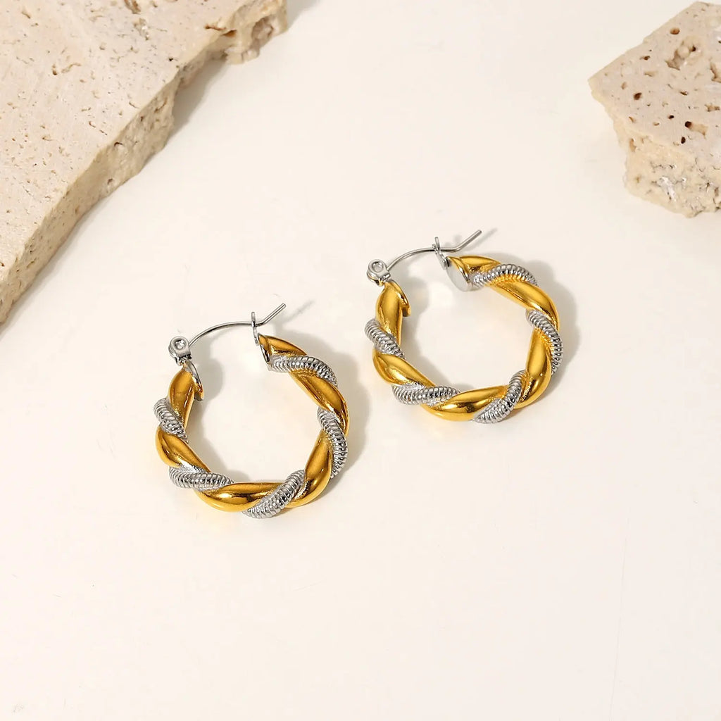 Two Tone Braided Glory Hoops
