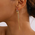 Two-Tone Earrings TTER83 by Navera Jewels