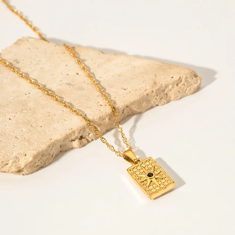 Urban Rani Solar Edge Pendant Necklace