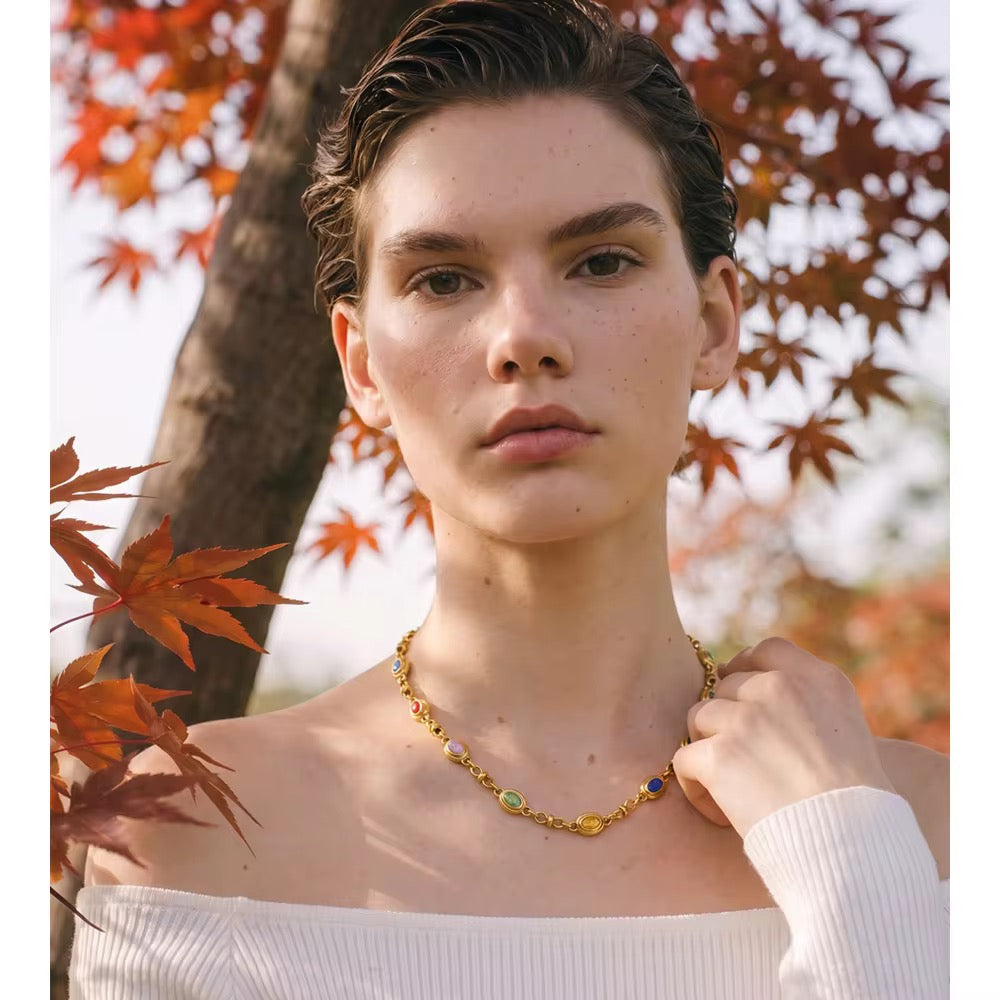 Utsav Multicolour Necklace & Earring Set