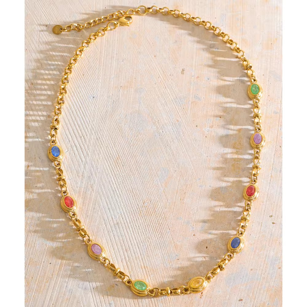 Utsav Multicolour Necklace & Earring Set
