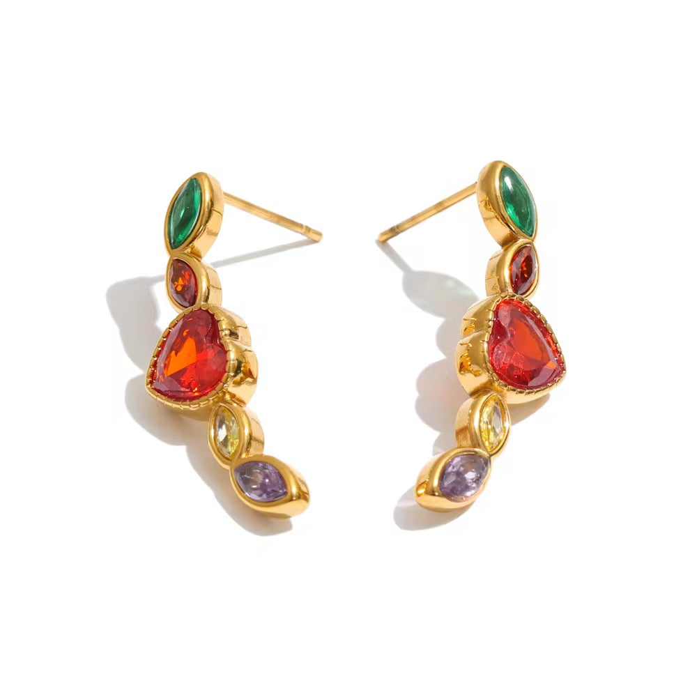 Utsav Multicolour Necklace & Earring Set