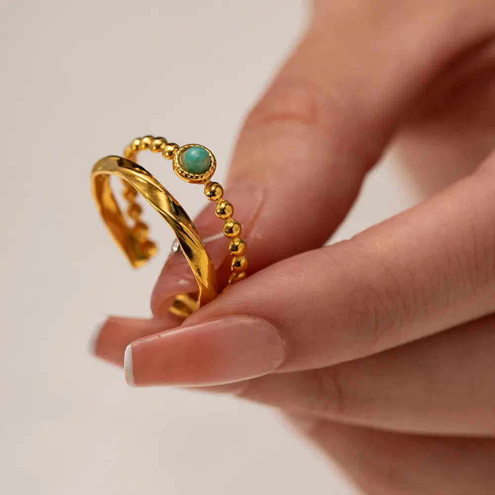 Sage Dot Ring