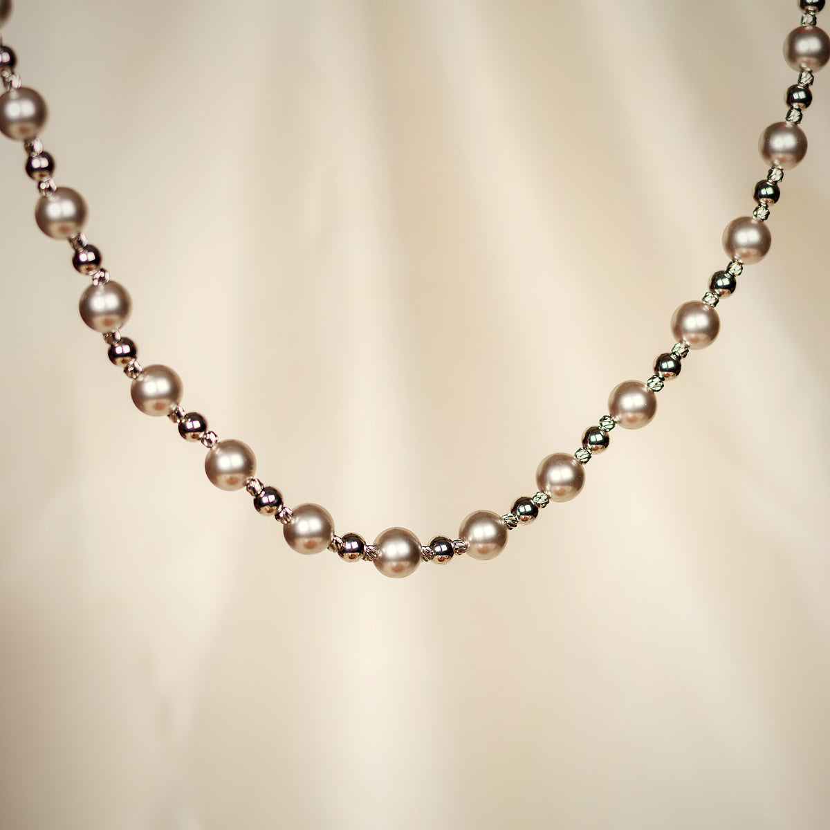 Megh grey pearl necklace for women – Navera Jewels