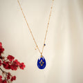 Mehfil lapis blue statement necklace for women – Navera Jewels
