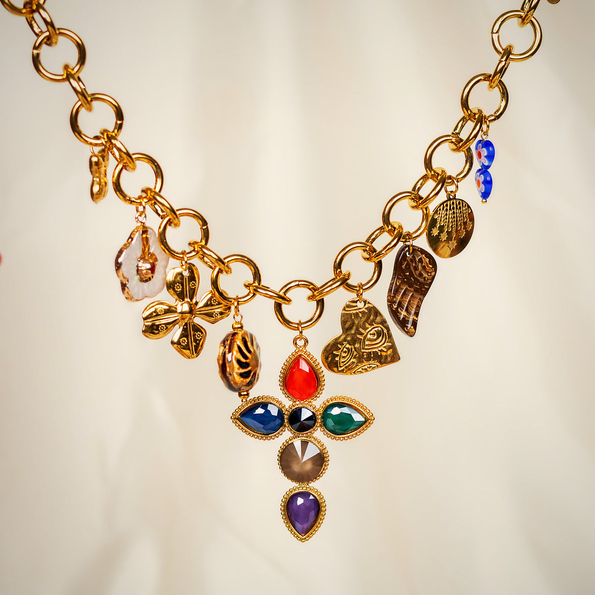Ruhaani charm necklace for women – Navera Jewels