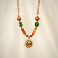 Soraya bead sun pendant necklace for women – Navera Jewels