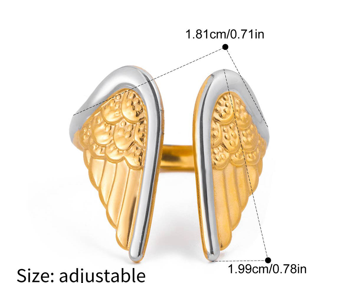 Two-Tone Ring TTRN44 by Navera Jewels