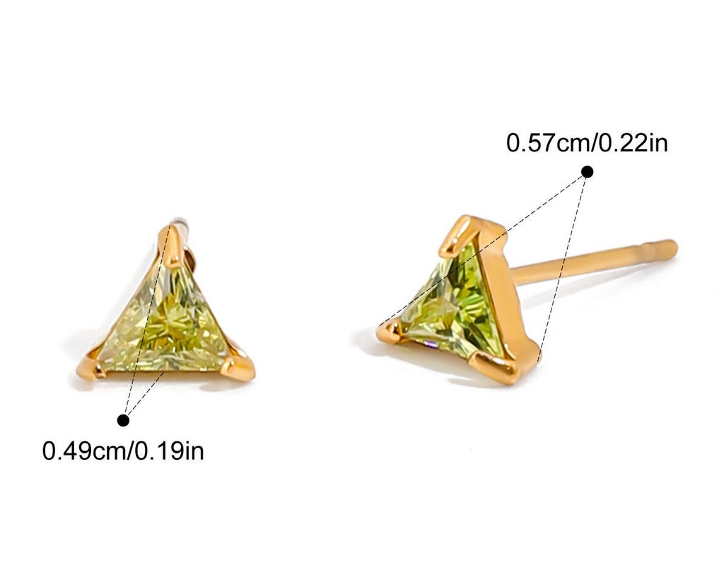 Green ear cuff and stud set by Navera Jewels