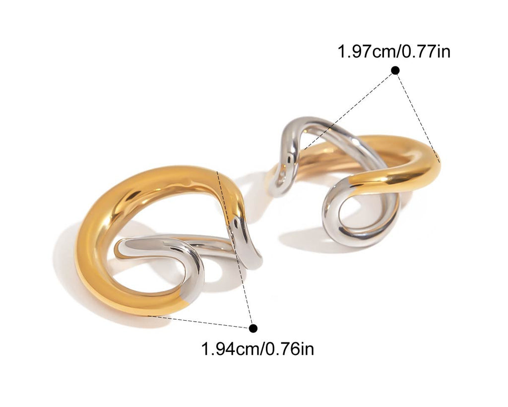 Two-Tone Ear Cuff TTER76 by Navera Jewels