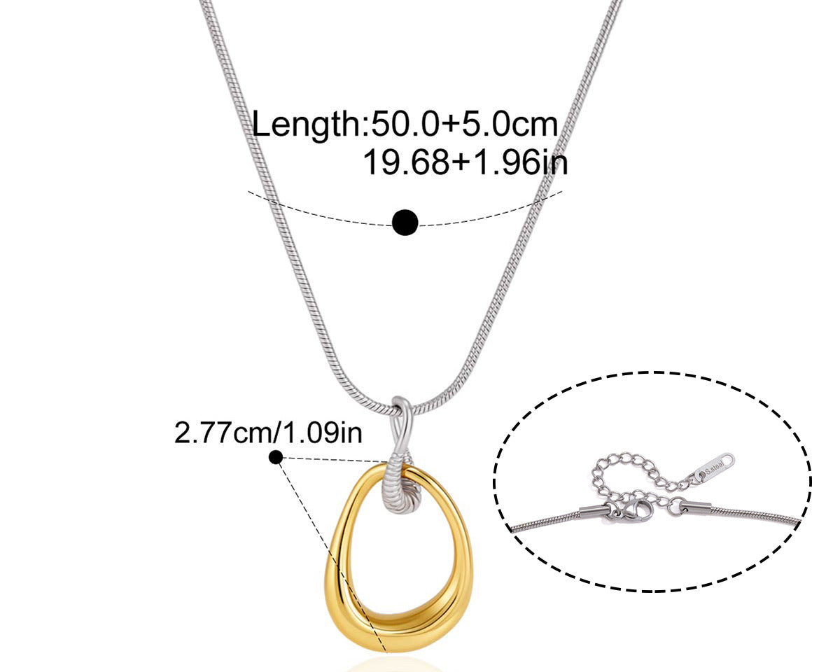 Two-Tone Necklace TTNL17 by Navera Jewels