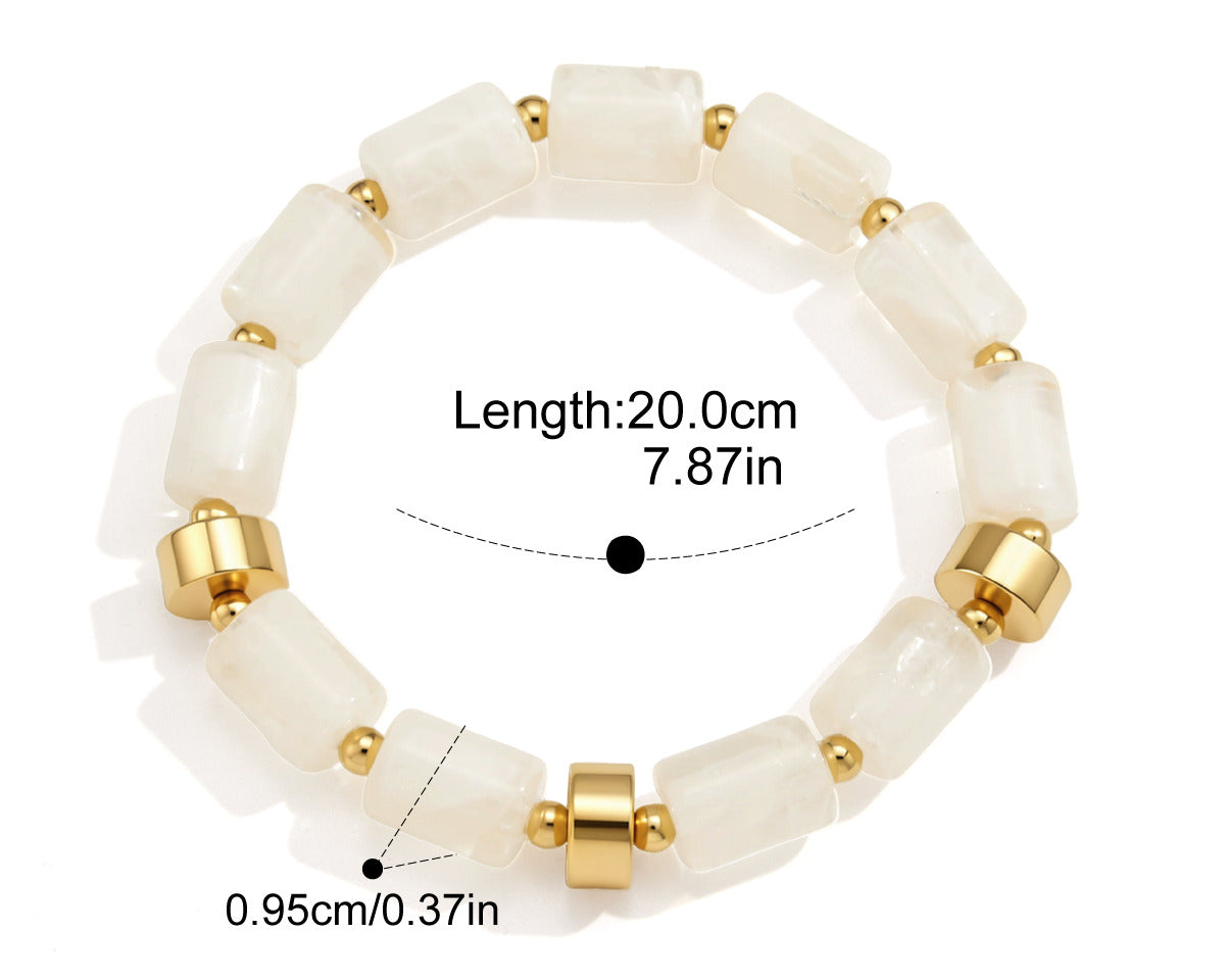 Bracelet FC-BL-046 White by Navera Jewels