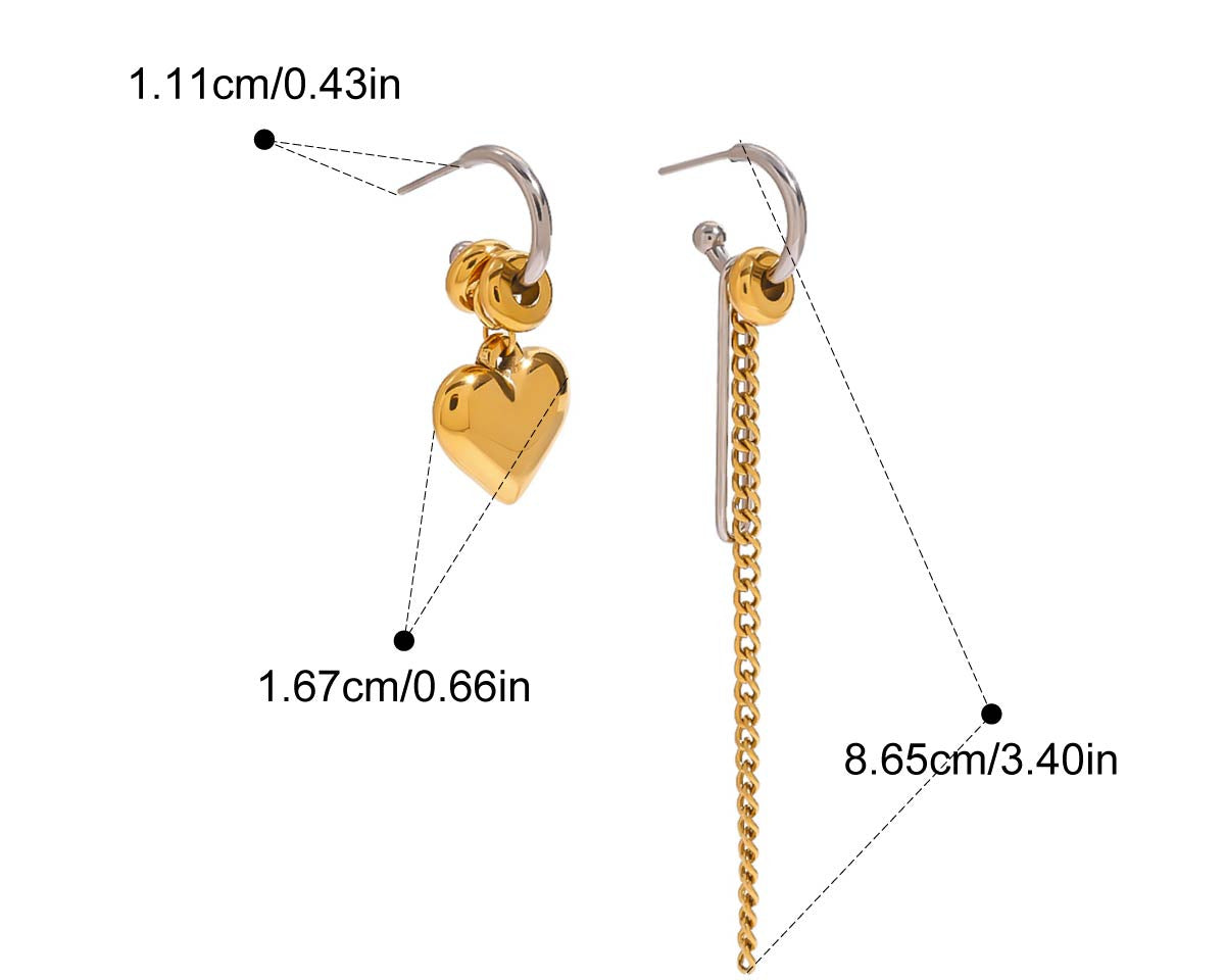 Two-Tone Earrings TTER83 by Navera Jewels