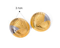 Two-Tone Earrings TTER80 by Navera Jewels