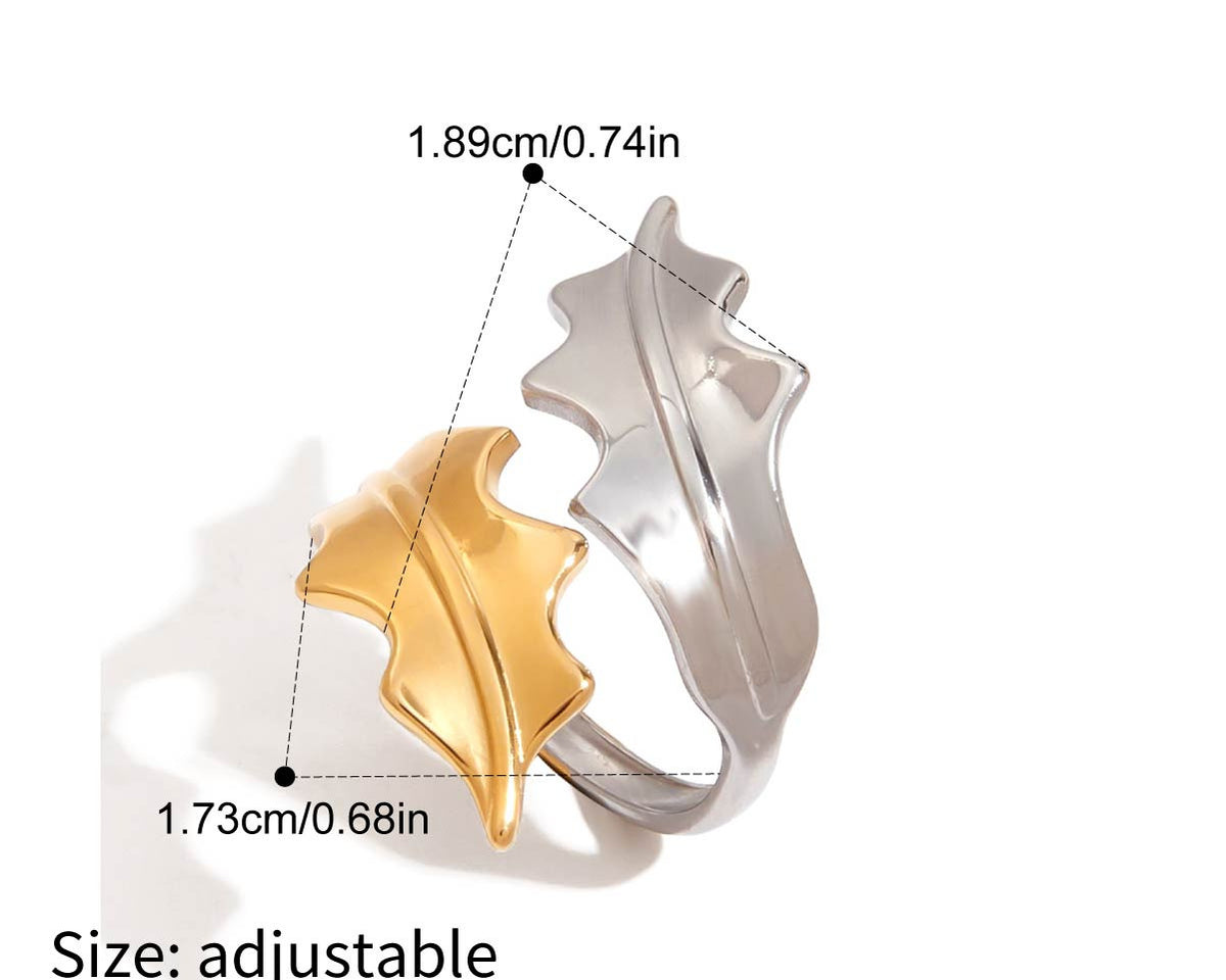 Two-Tone Ring TTRN57 by Navera Jewels